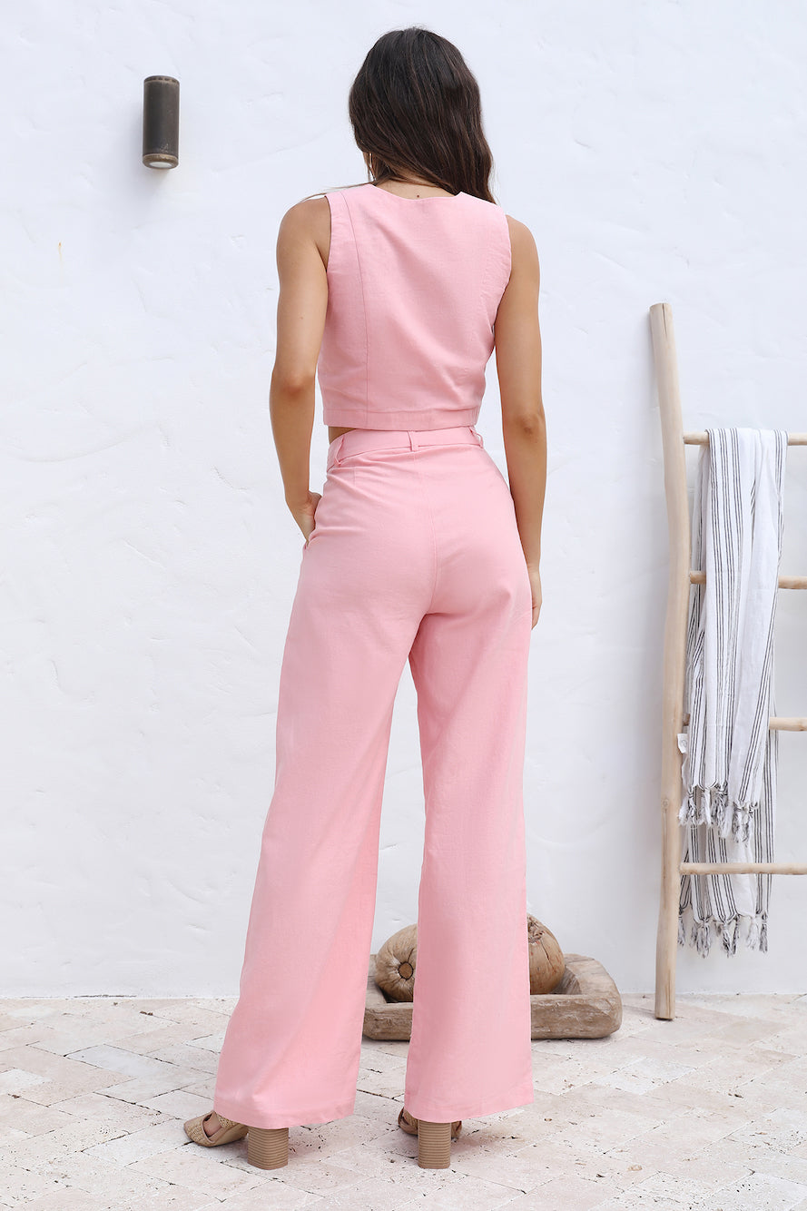 CHARLIE HOLIDAY Halee Pant Pink Punch-Trogz