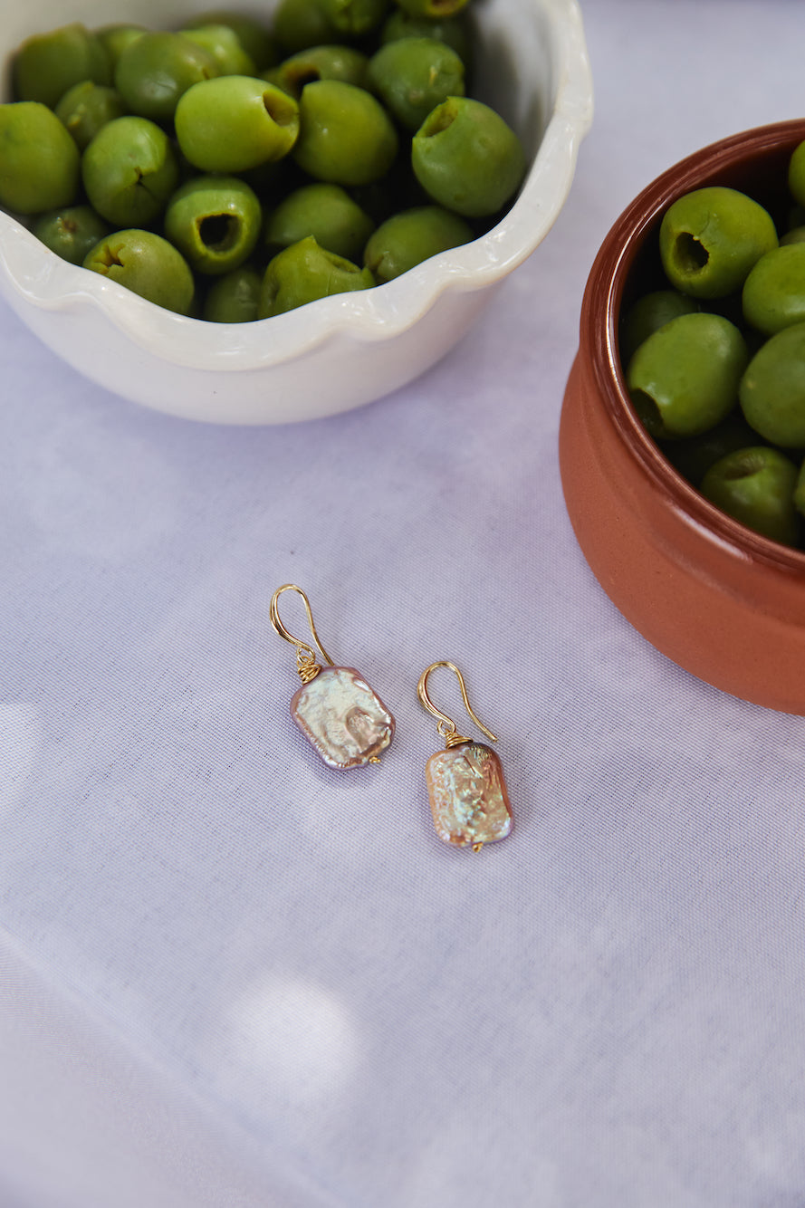 18k Gold Plated Deep Sea Earrings Gold-Trogz