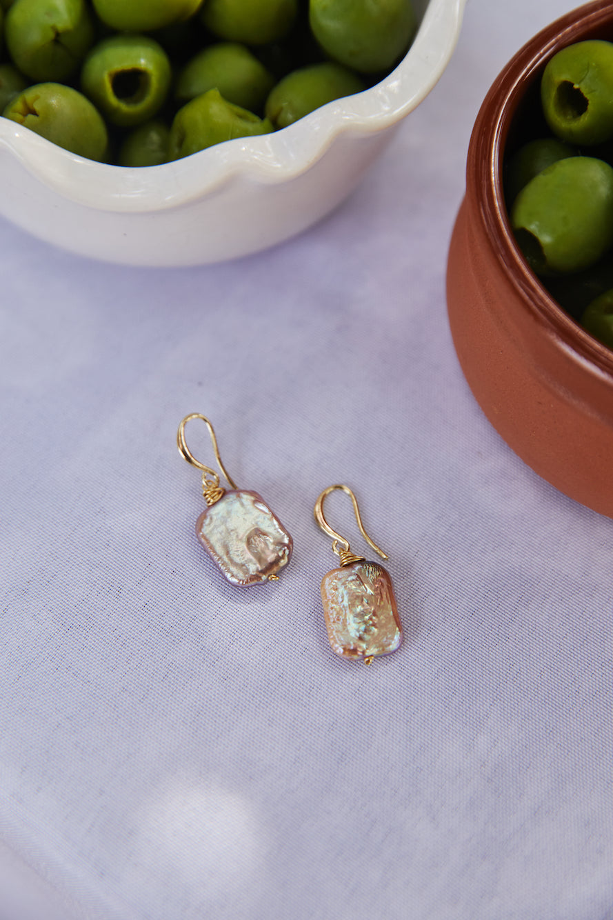 18k Gold Plated Deep Sea Earrings Gold-Trogz