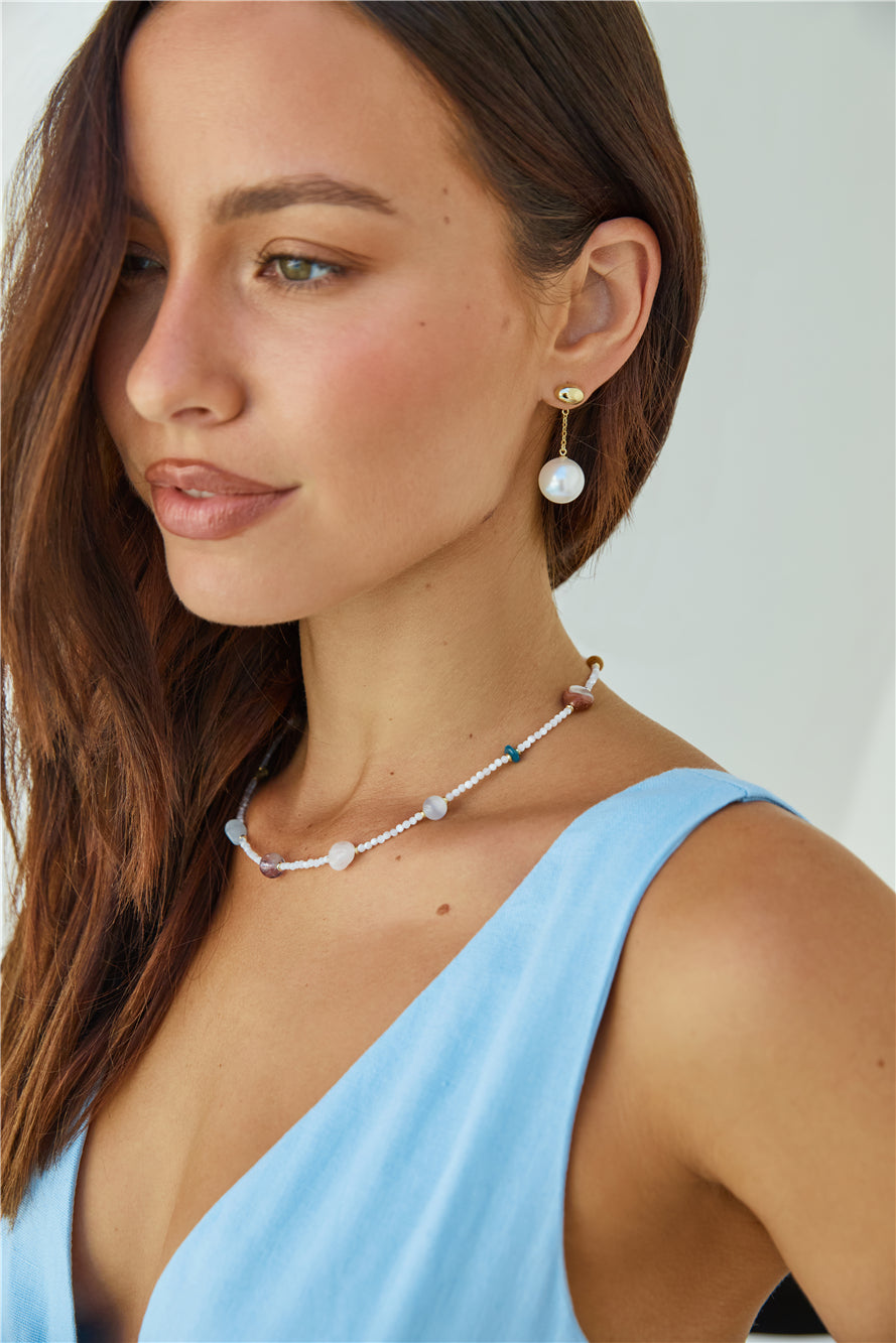 18k Gold Plated Pearl Drop Earrings Gold-Trogz