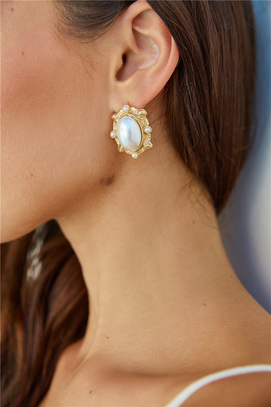 18k Gold Plated Quiet Luxury Earrings Gold-Trogz