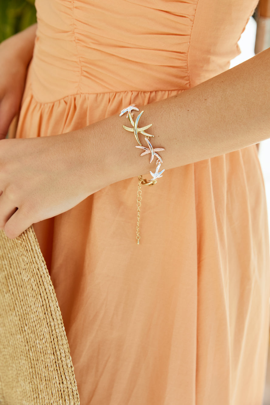 18K Gold plated Saltwater Bracelet Gold-Trogz