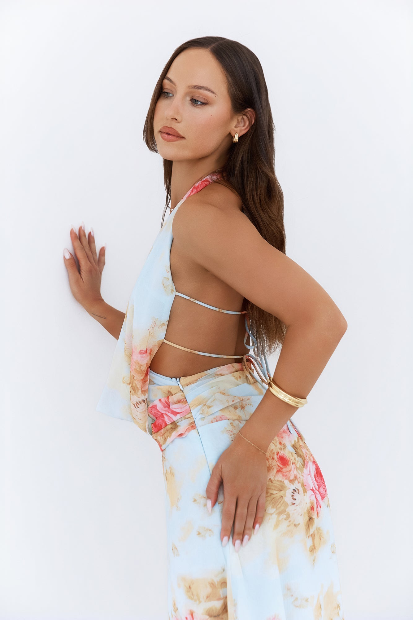 14k Gold Plated Crystal Cove Earrings Gold-Trogz