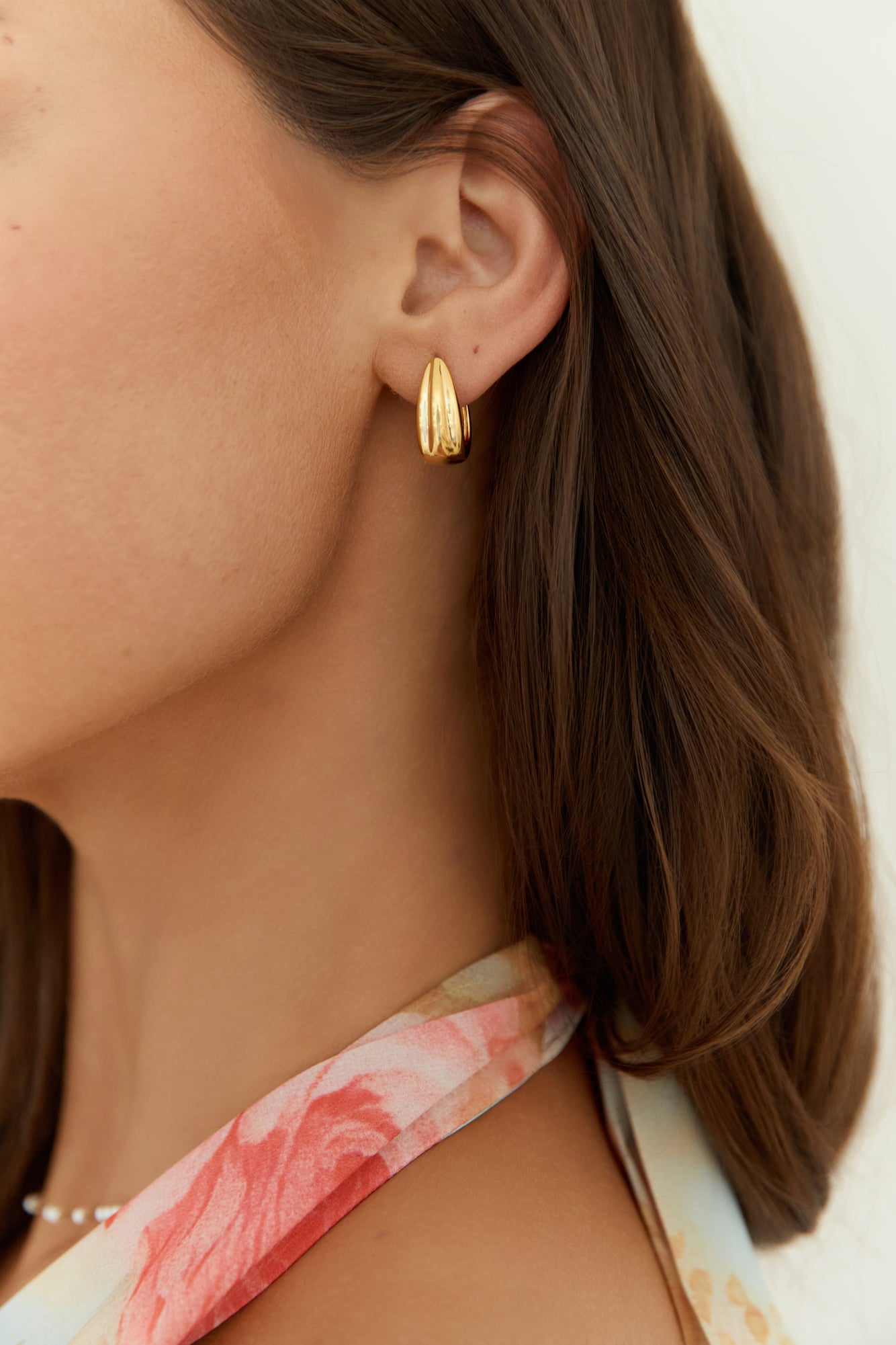 14k Gold Plated Crystal Cove Earrings Gold-Trogz