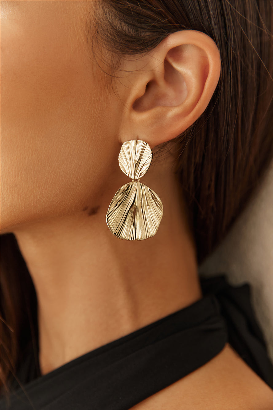 18K Gold Plated This Oasis Earrings Gold-Trogz