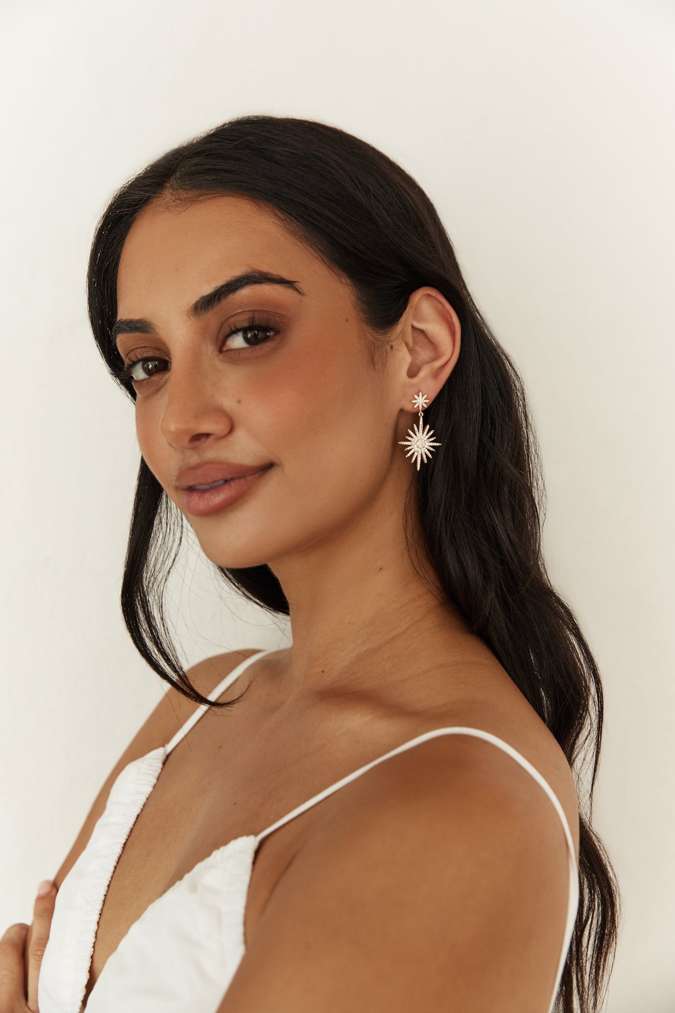 18k Gold Plated Under Stars Earrings Gold-Trogz