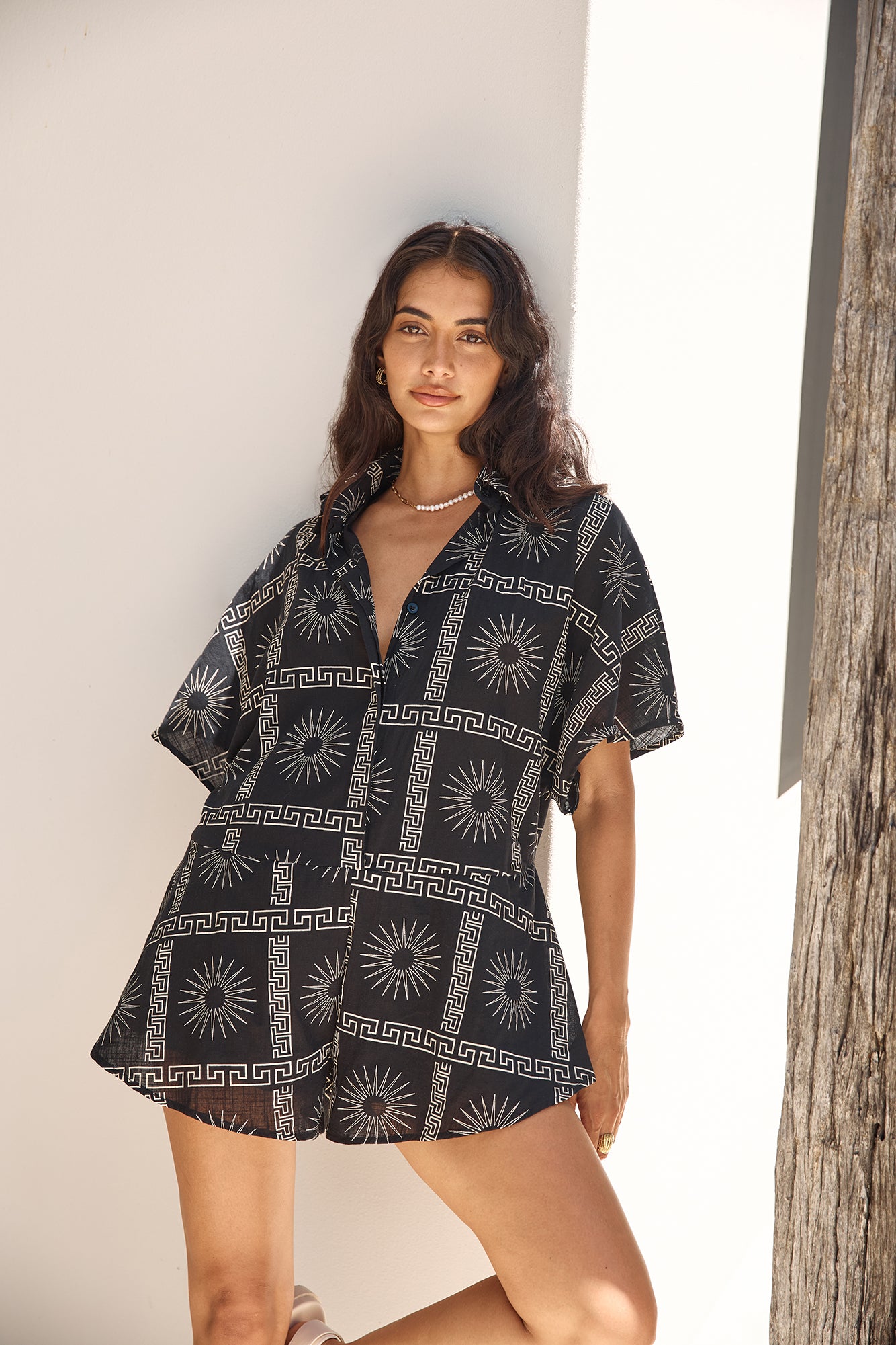 Aquarius Moon Romper Black-Trogz