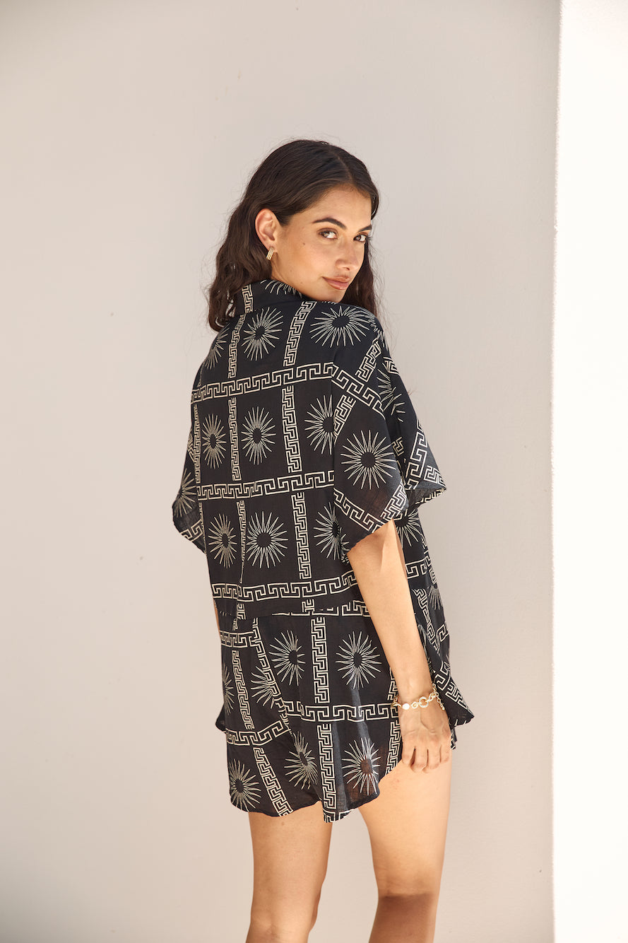 Aquarius Moon Romper Black-Trogz