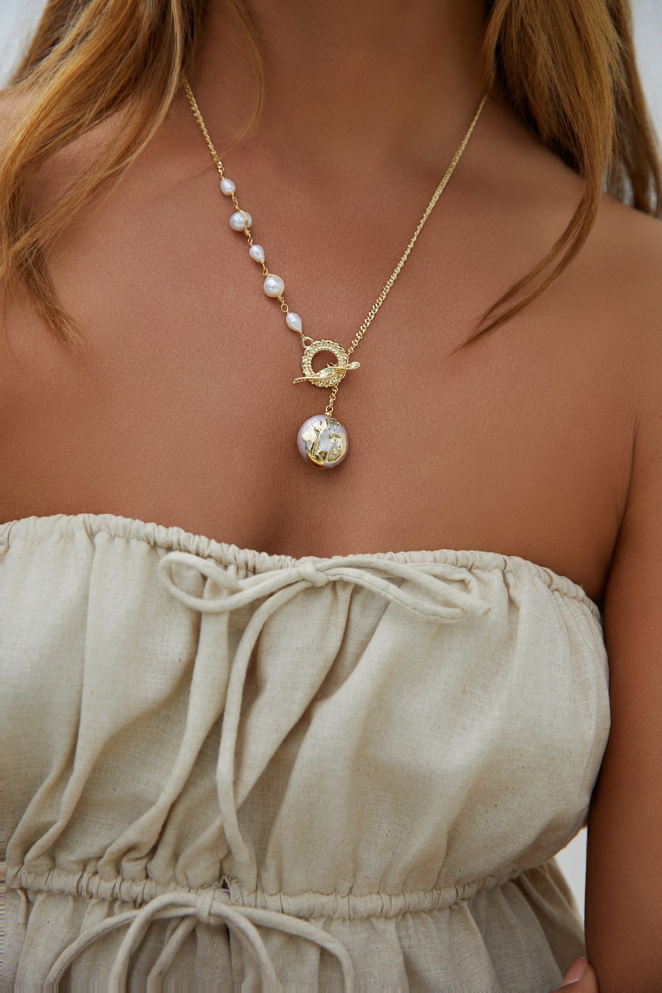 18K Gold Plated Most Divine Necklace Gold-Trogz