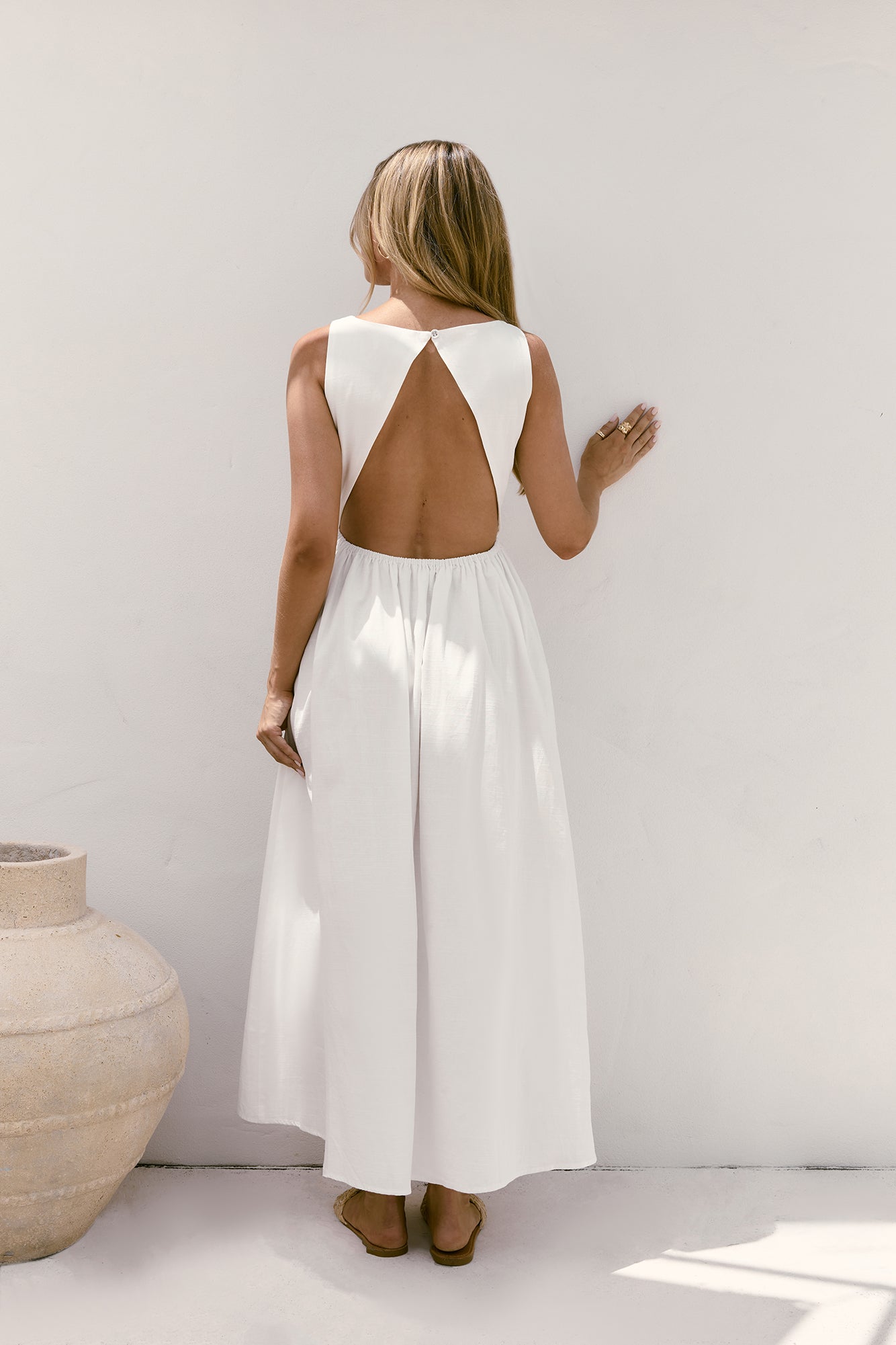 Chasing Daylight Maxi Dress White-Trogz