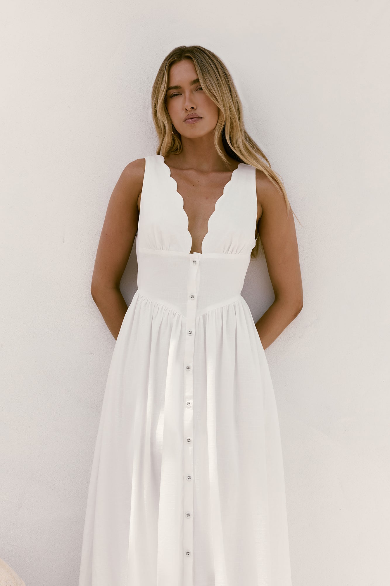 Chasing Daylight Maxi Dress White-Trogz