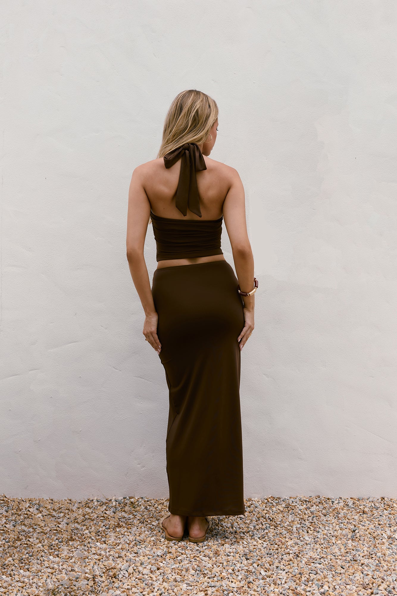 Jeni Maxi Skirt Brown-Trogz
