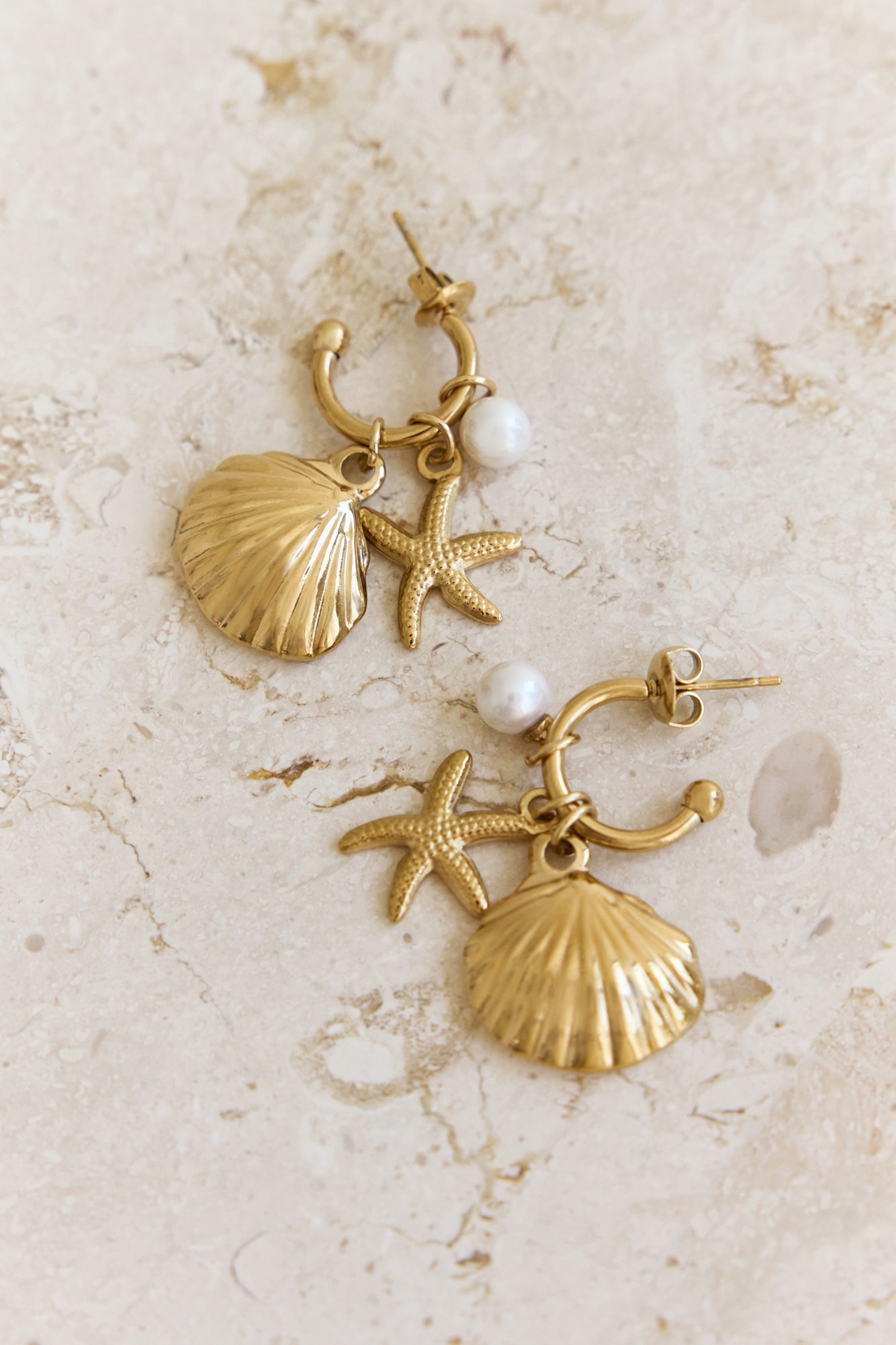 18k Gold Plated Thousand Voices Earrings Gold-Trogz