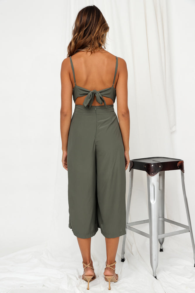 Be Someone Jumpsuit Khaki-Trogz