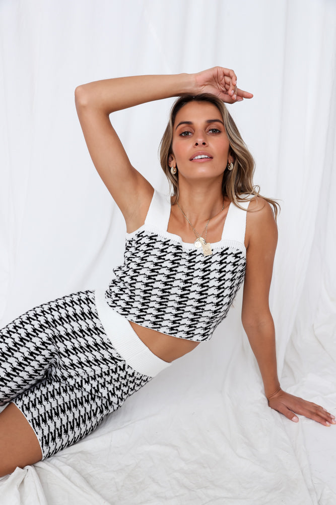 Abbeville Winter Knit Crop Top White-Trogz