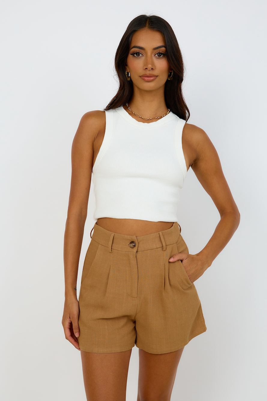 ABRAND A Heather Singlet White Sand-Trogz