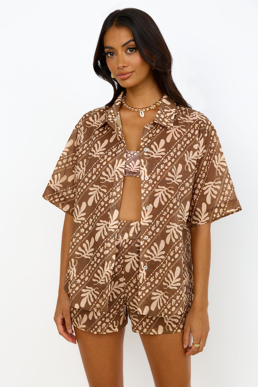 CHARLIE HOLIDAY Cape Shirt Coral-Trogz