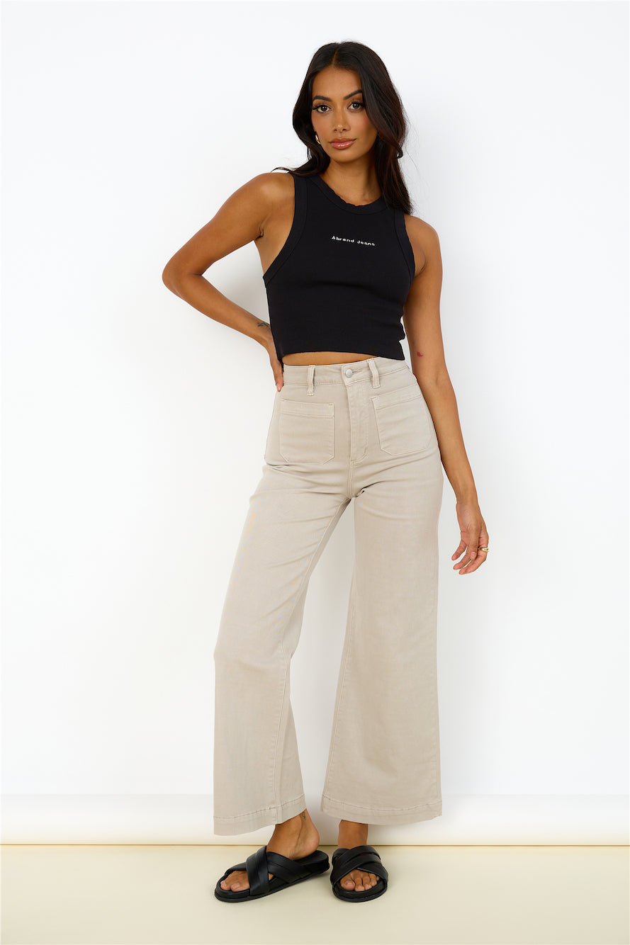 ABRAND A Heather Singlet Black-Trogz