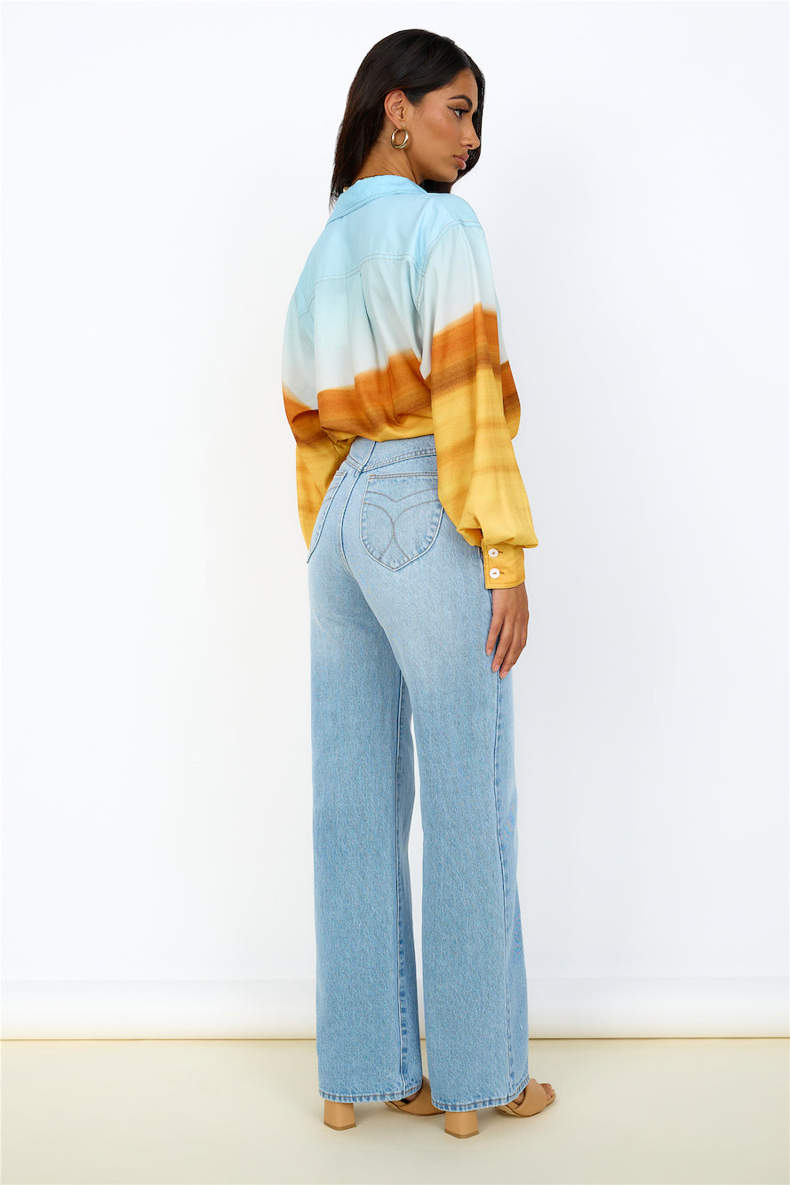 C/MEO COLLECTIVE Vertigo Shirt Landscape Print-Trogz