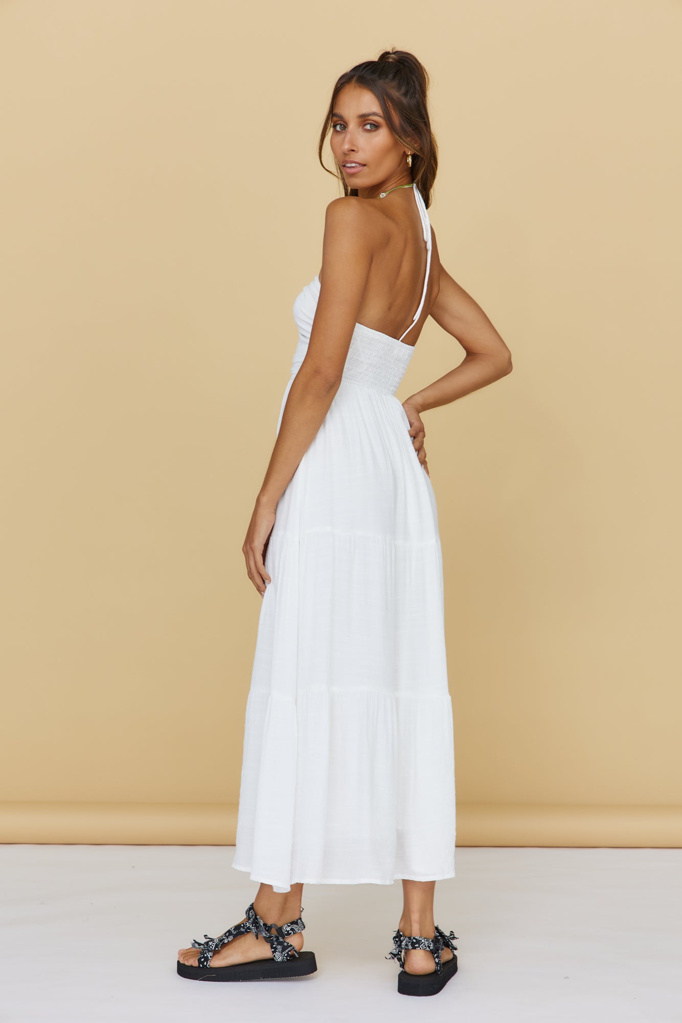 At First Light Maxi Dress White-Trogz
