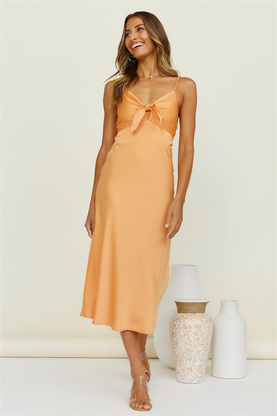 Anura Midi Dress Orange-Trogz