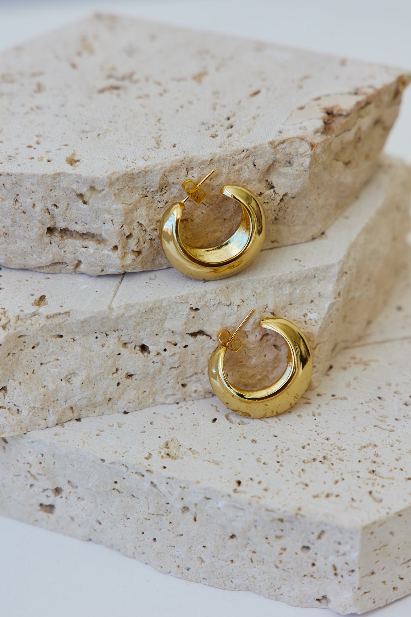 24k Gold Plated Cradling Your Soul Earrings Gold-Trogz