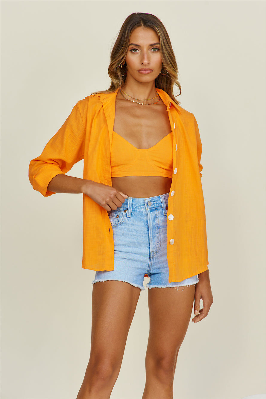 About Last Night Shirt Set Orange-Trogz