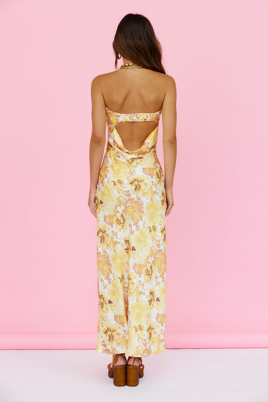 Ananda Maxi Dress Yellow-Trogz