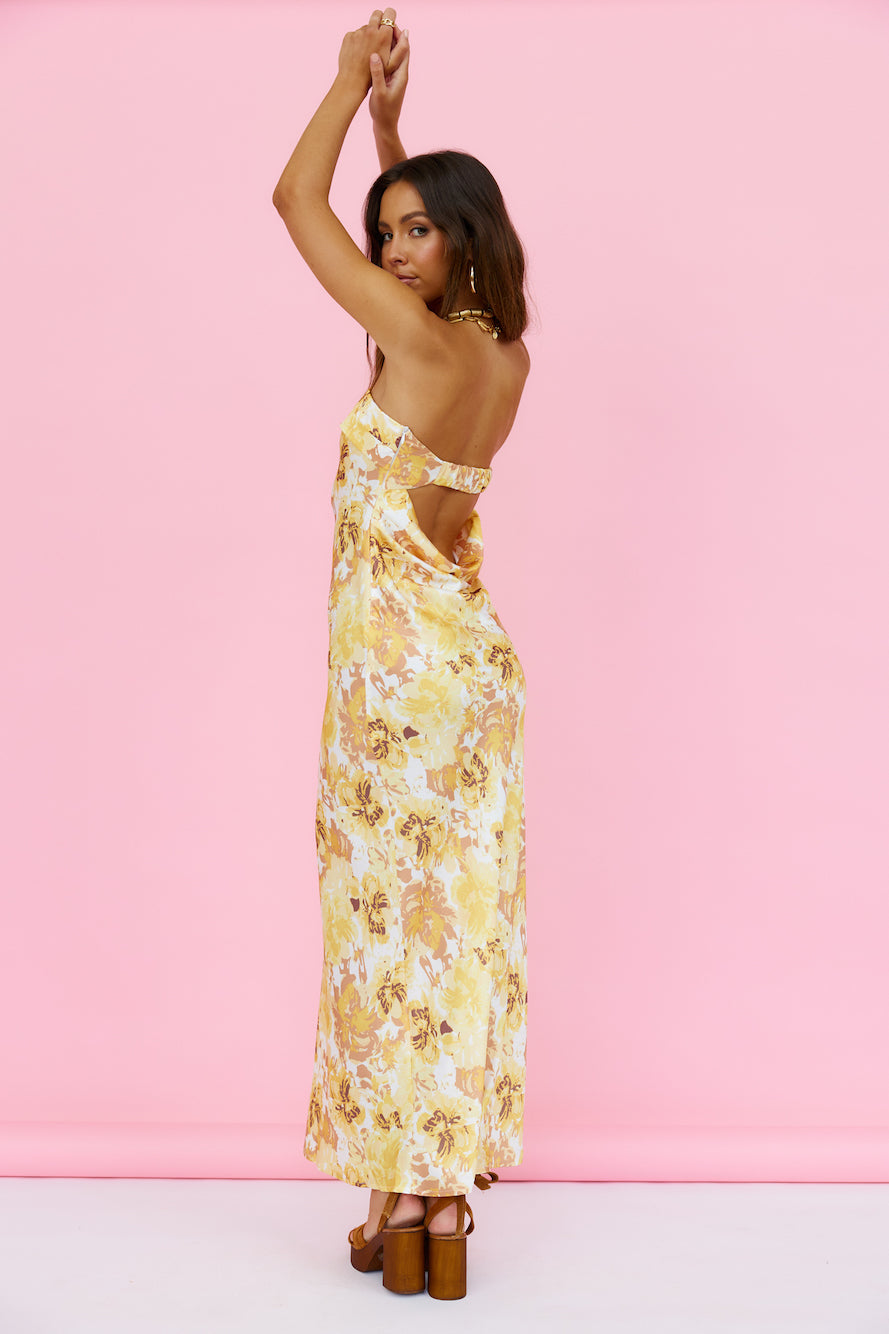 Ananda Maxi Dress Yellow-Trogz