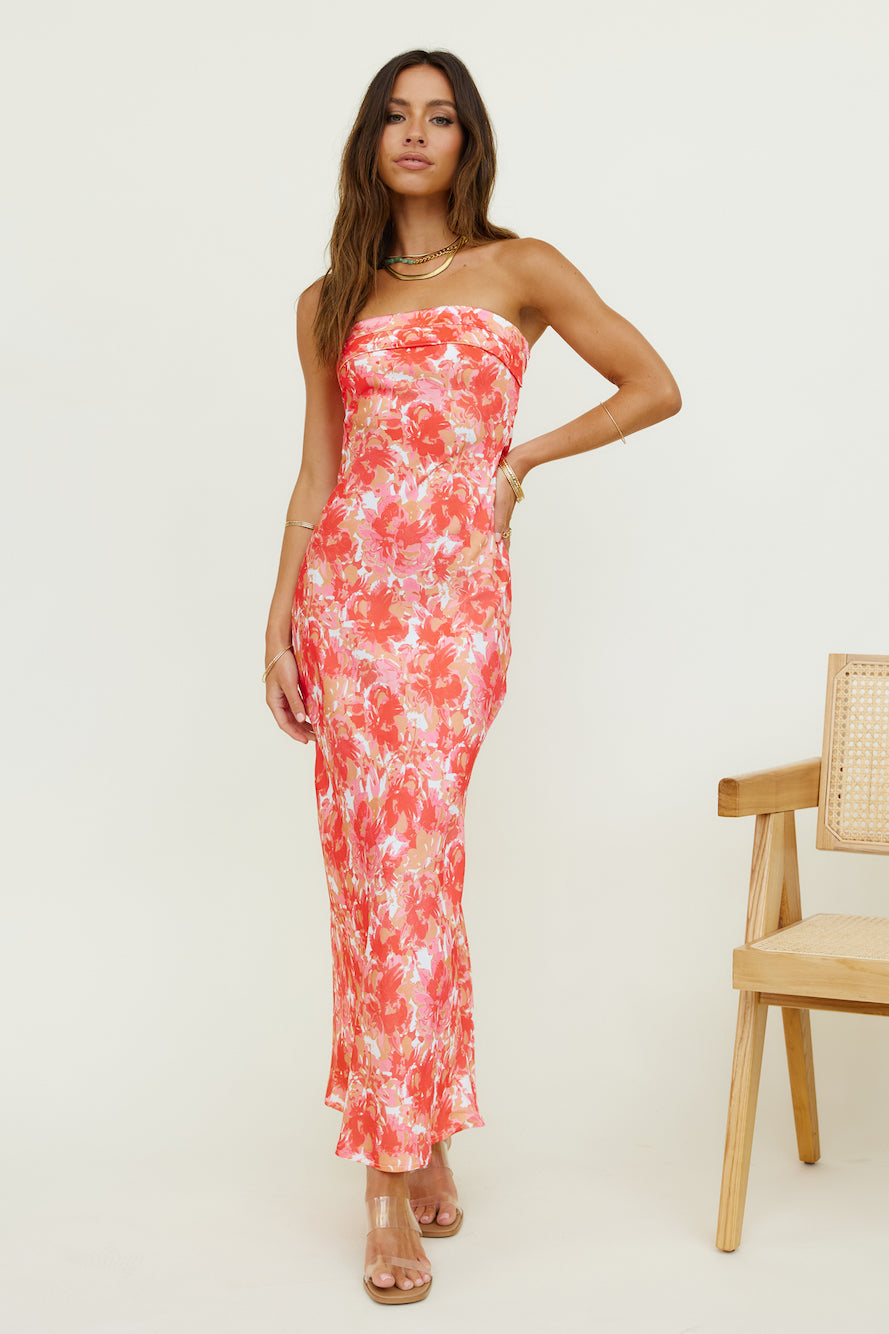 Ananda Maxi Dress Orange-Trogz