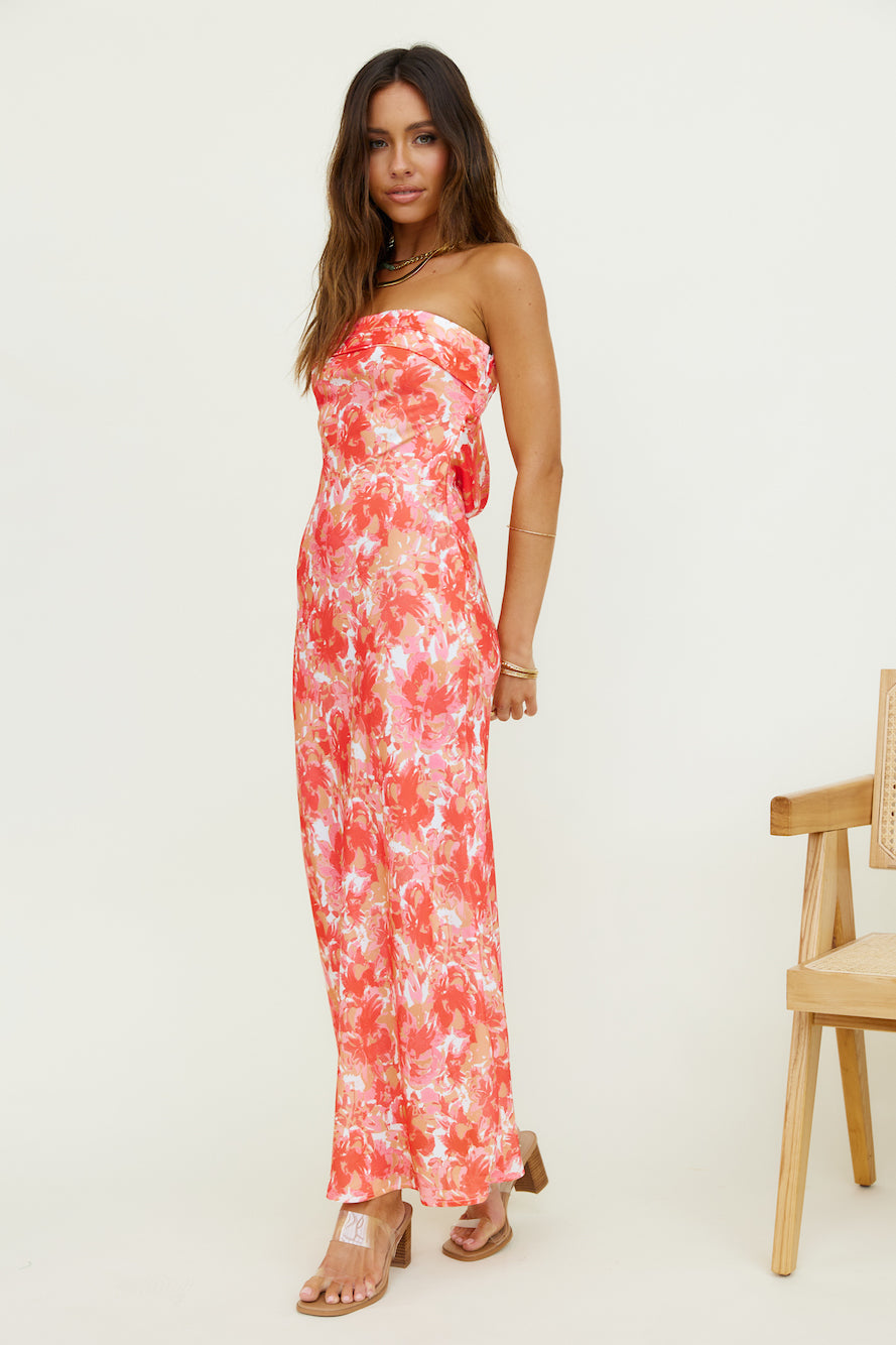 Ananda Maxi Dress Orange-Trogz