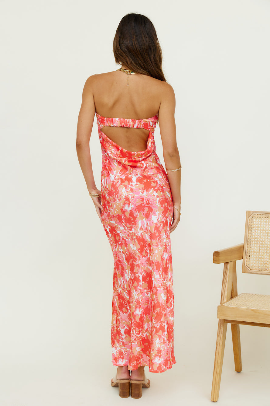 Ananda Maxi Dress Orange-Trogz