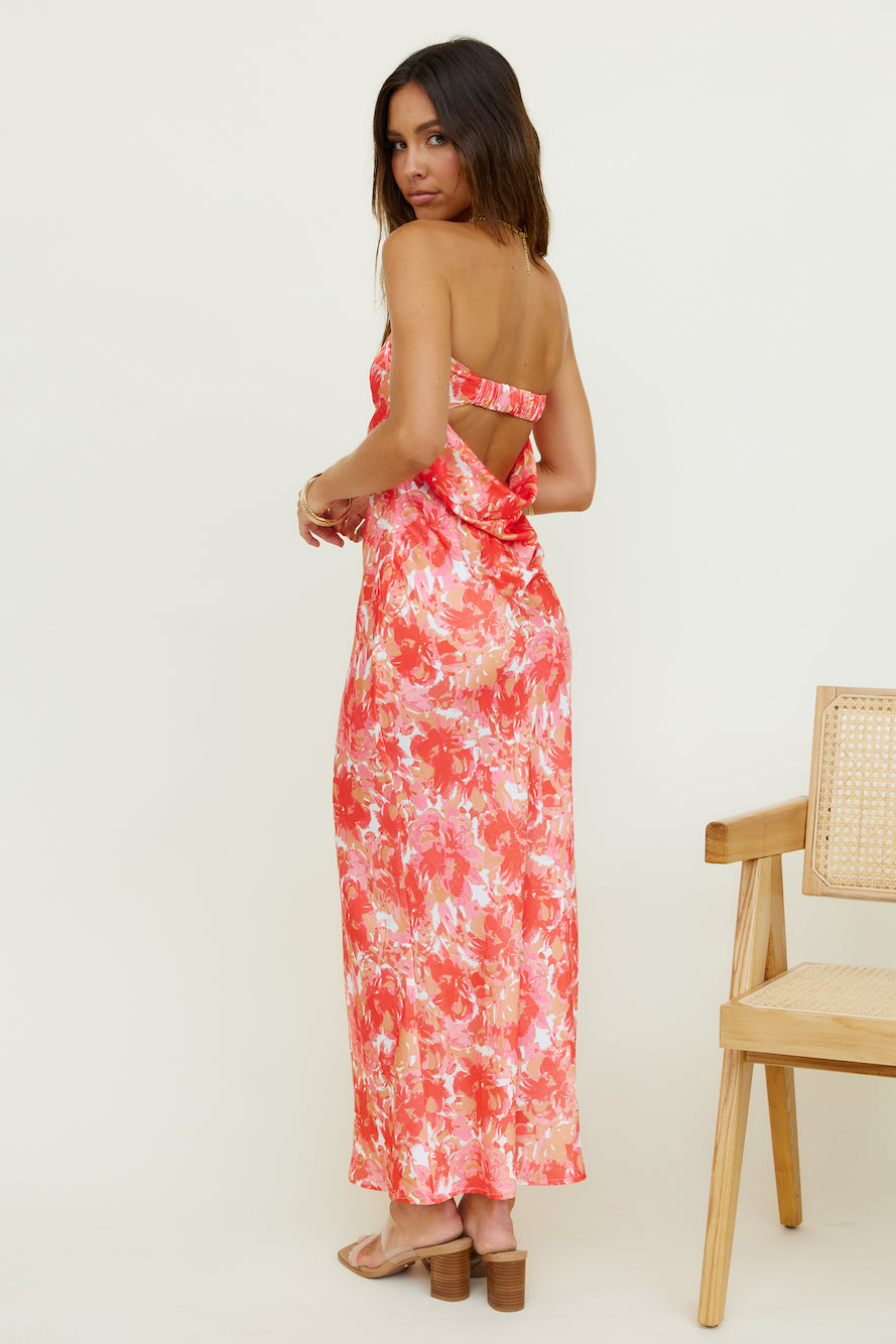 Ananda Maxi Dress Orange-Trogz
