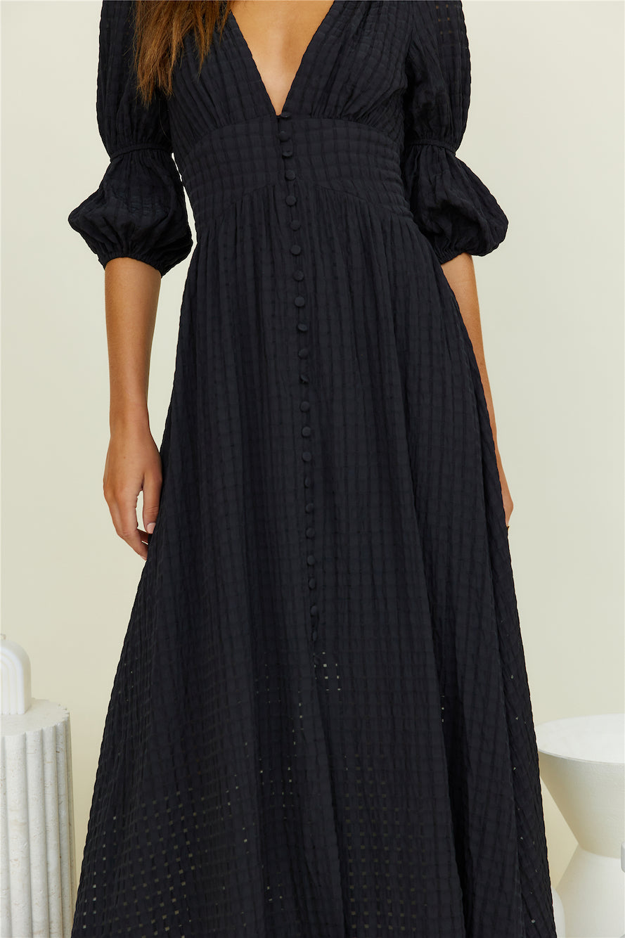 Arabella Maxi Dress Black-Trogz