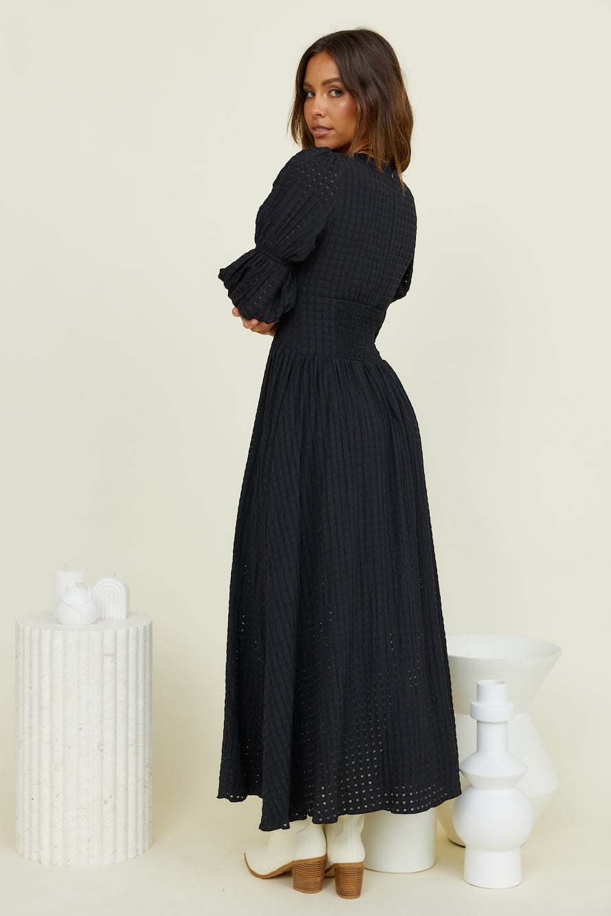 Arabella Maxi Dress Black-Trogz