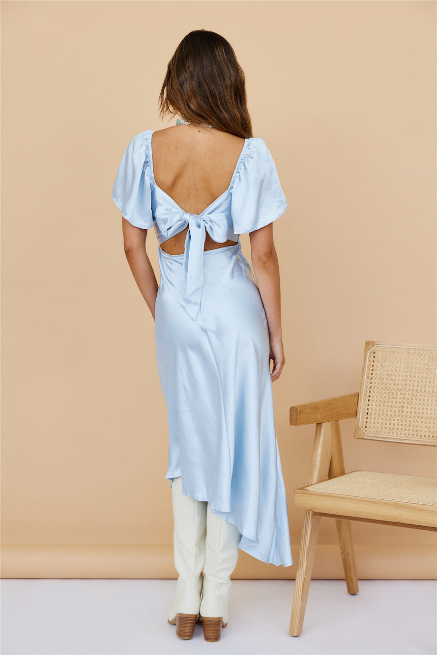 Airie Maxi Dress Steel Blue-Trogz