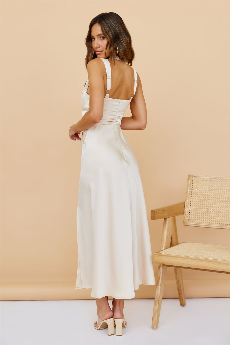 Alpenglow Maxi Dress Champagne-Trogz
