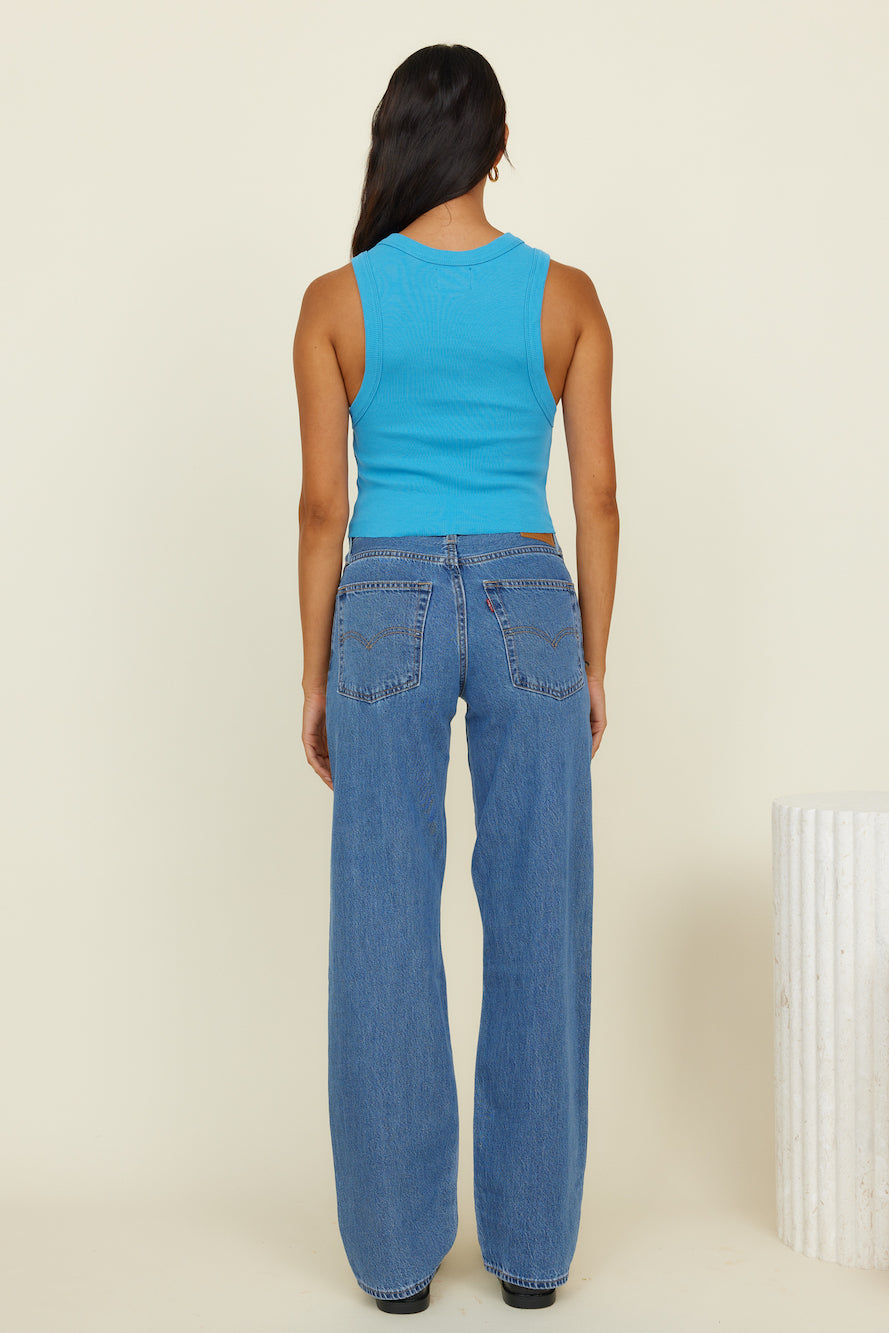 ABRAND A Heather Singlet Sky Blue-Trogz