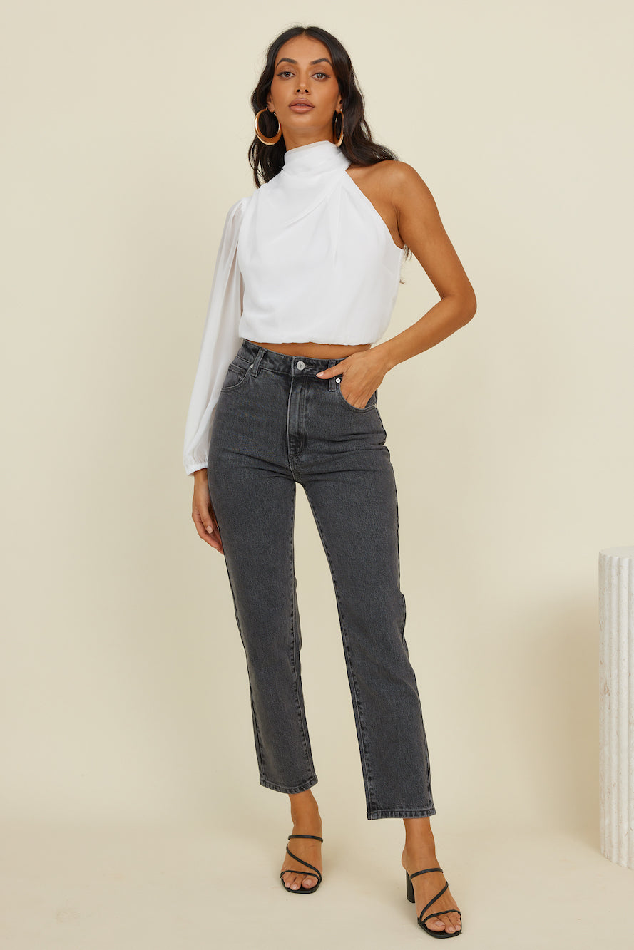 ABRAND A94 High Slim Jean Erica Vintage Black-Trogz