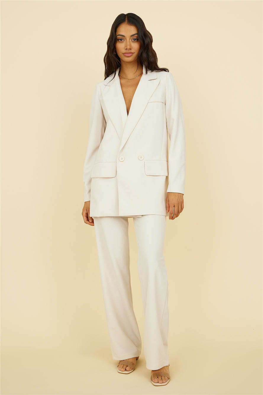 SNDYS Brooklyn Blazer Cream-Trogz