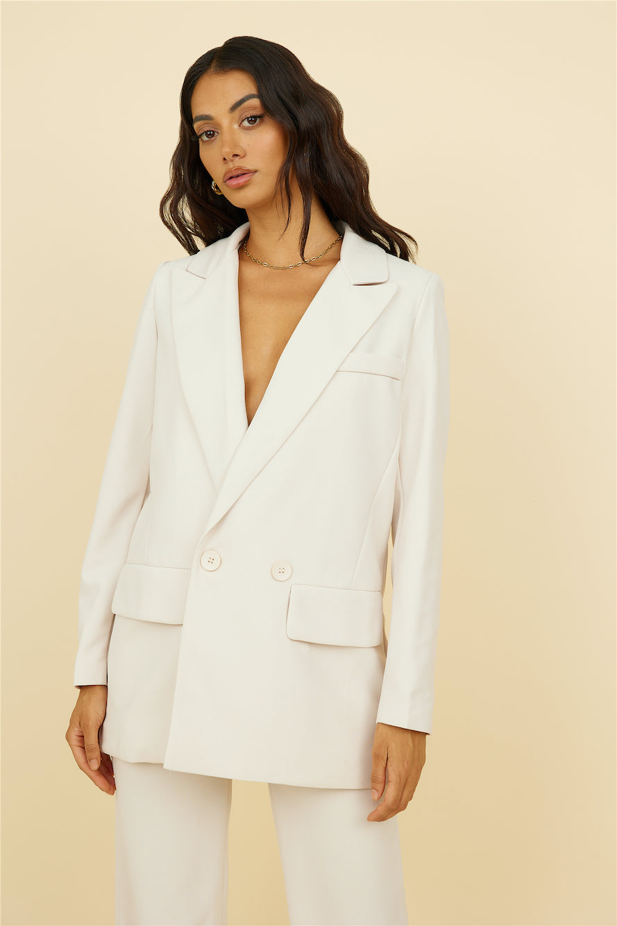 SNDYS Brooklyn Blazer Cream-Trogz