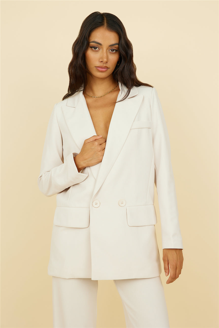 SNDYS Brooklyn Blazer Cream-Trogz