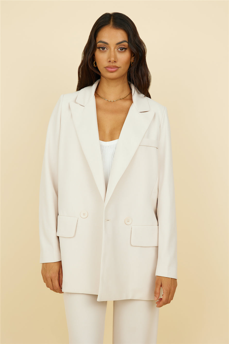 SNDYS Brooklyn Blazer Cream-Trogz