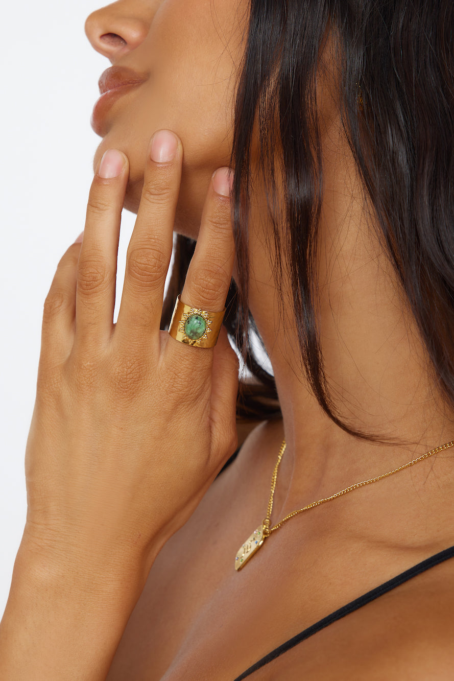 18k Gold Skylight Ring Gold-Trogz