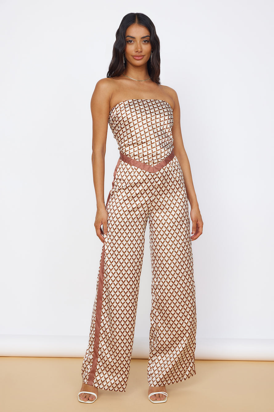 SEVEN WONDERS Milani Satin Pant Chocolate-Trogz