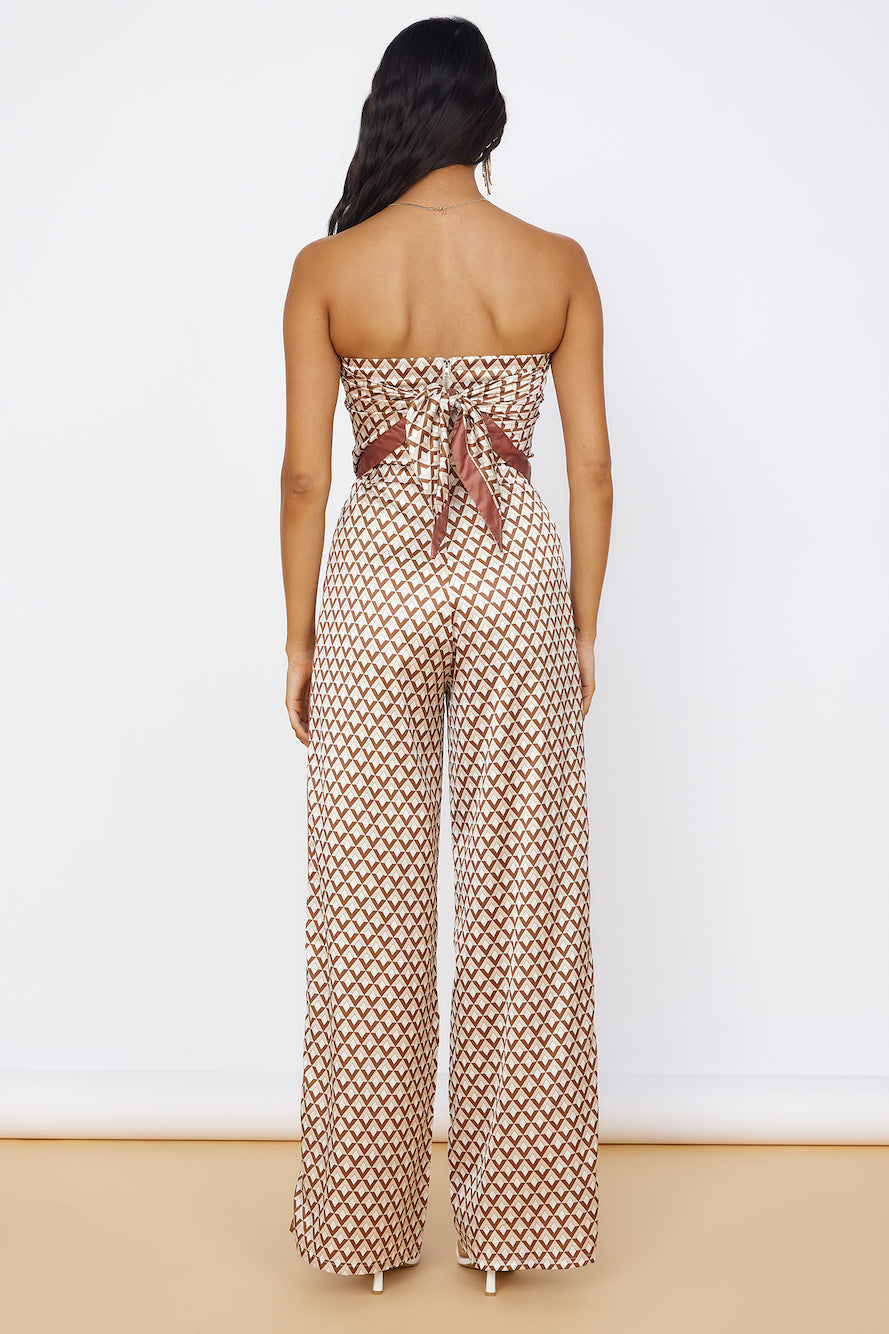 SEVEN WONDERS Milani Satin Pant Chocolate-Trogz