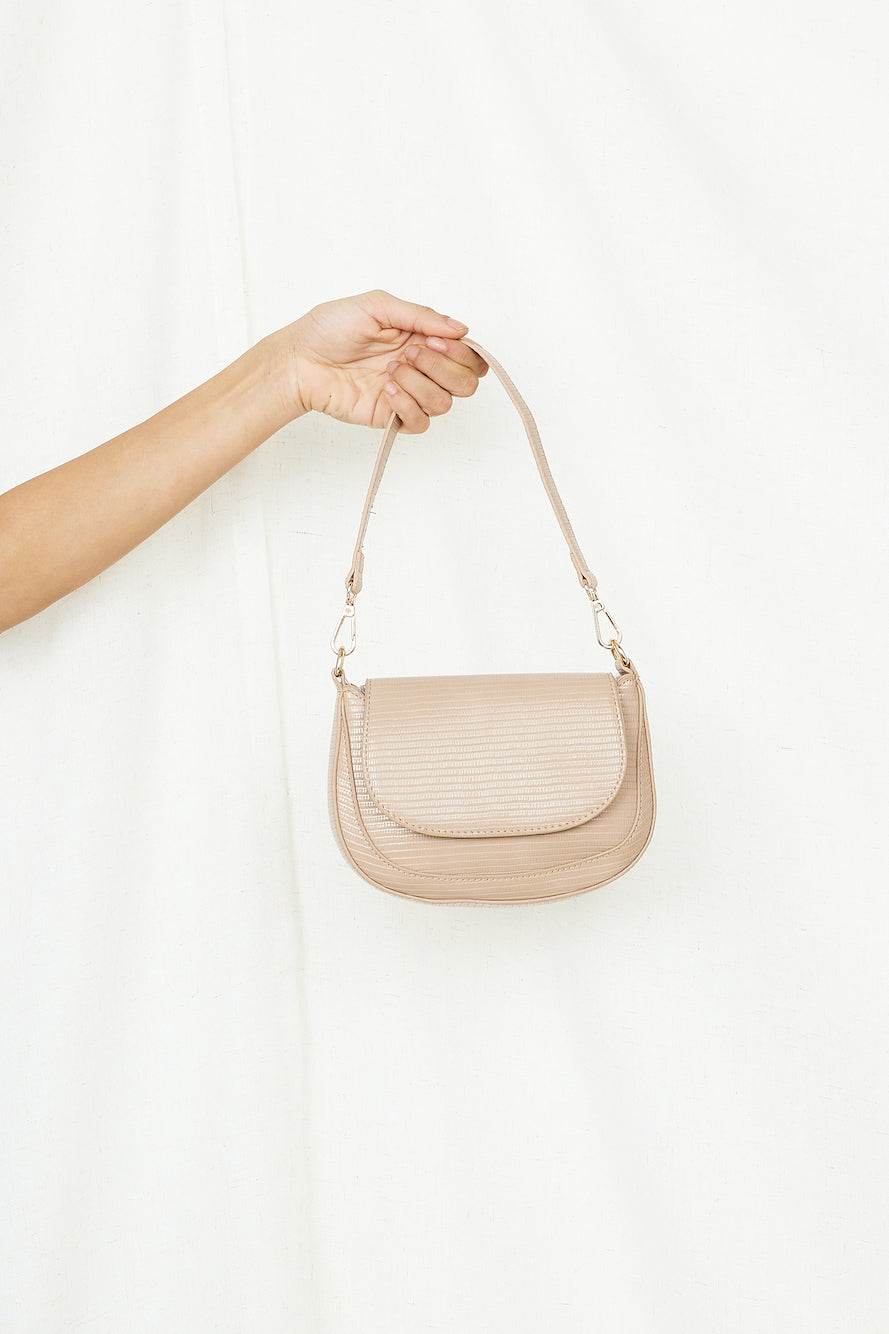 BILLINI Mezra Shoulder Bag Latte Scale-Trogz