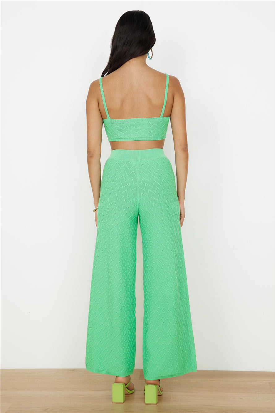 CHARLIE HOLIDAY Camila Pant Green-Trogz