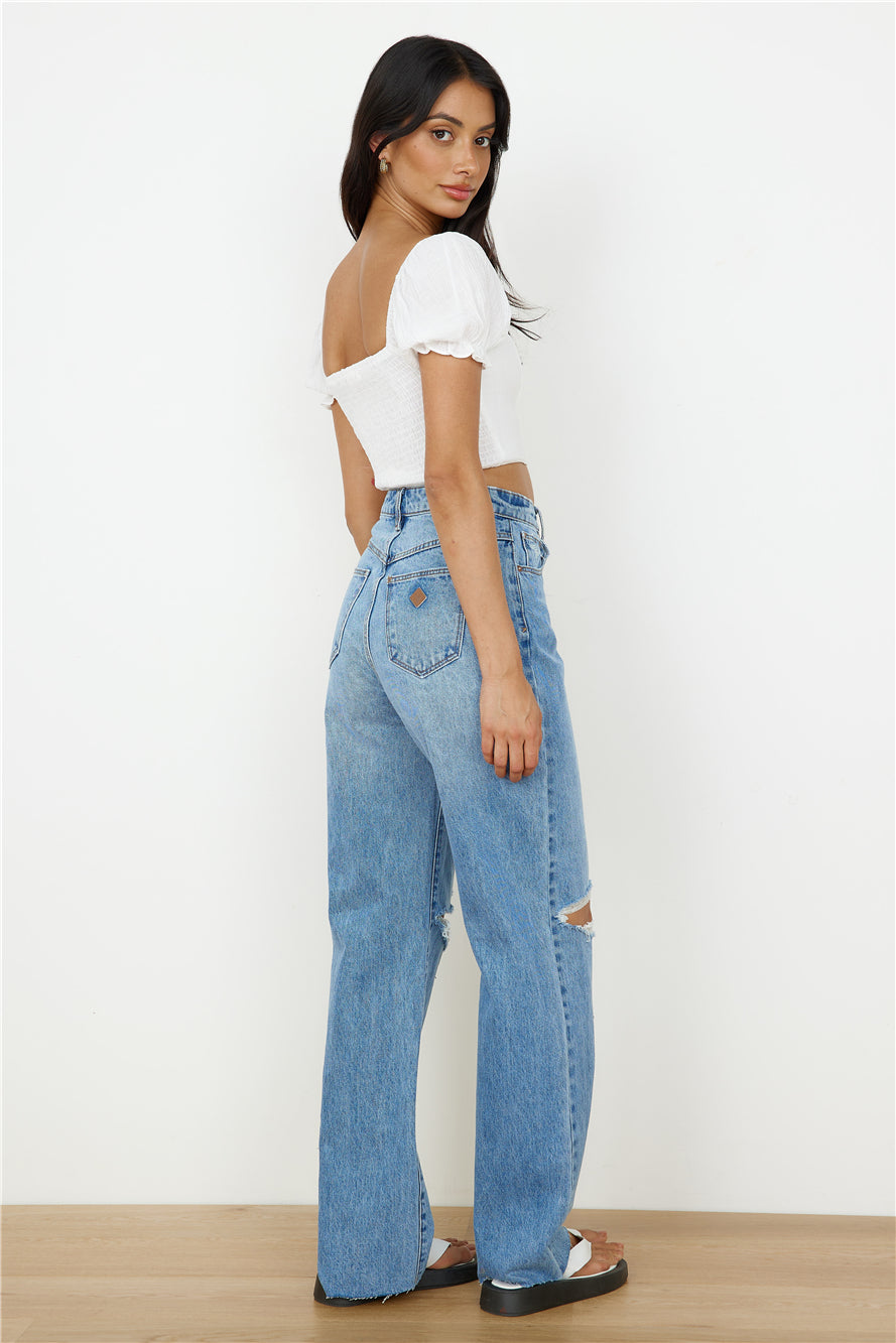 ABRAND A Carrie Jean Mid Vintage Blue-Trogz