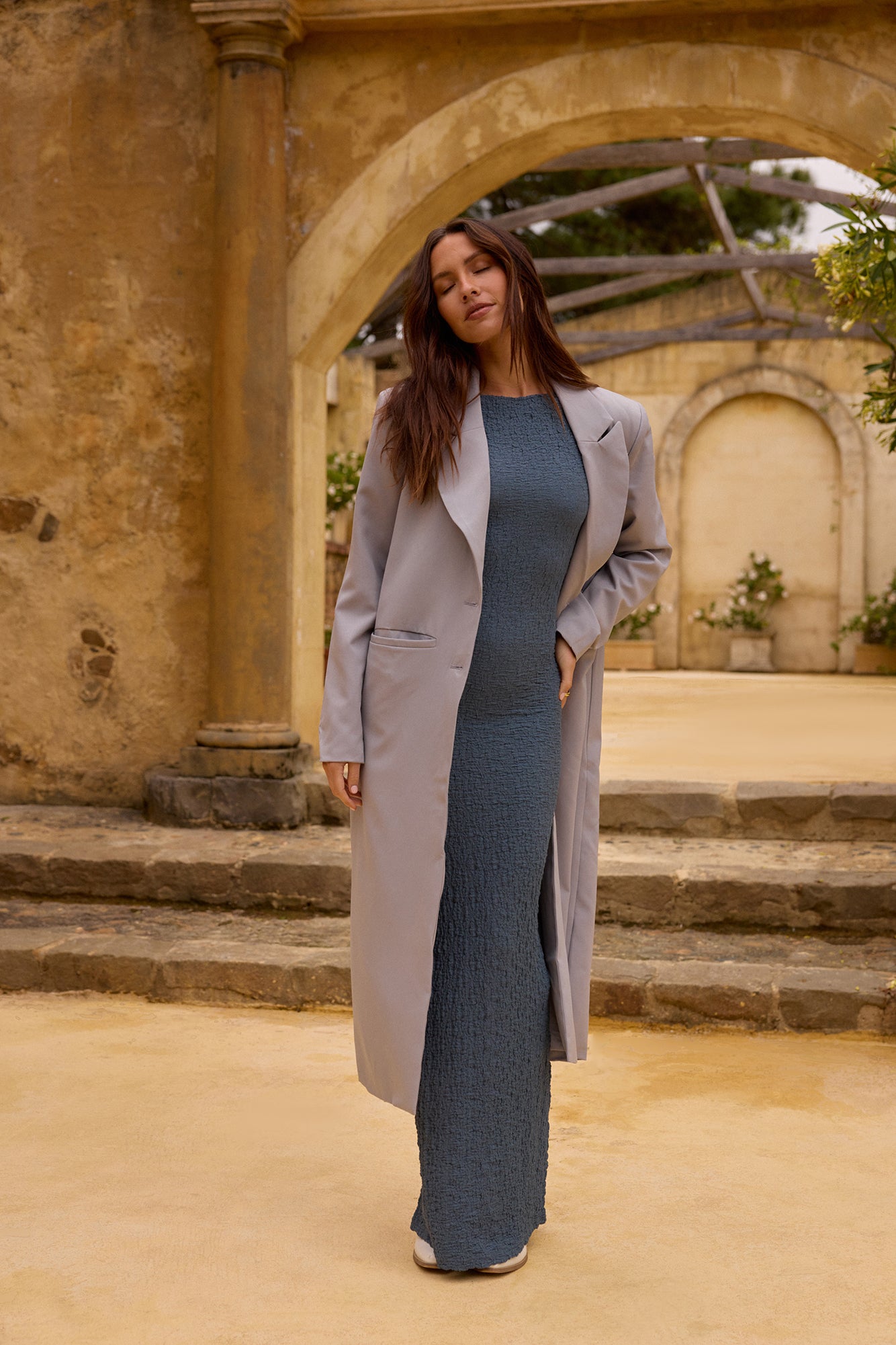 SNDYS The Noella Blazer Light Grey-Trogz